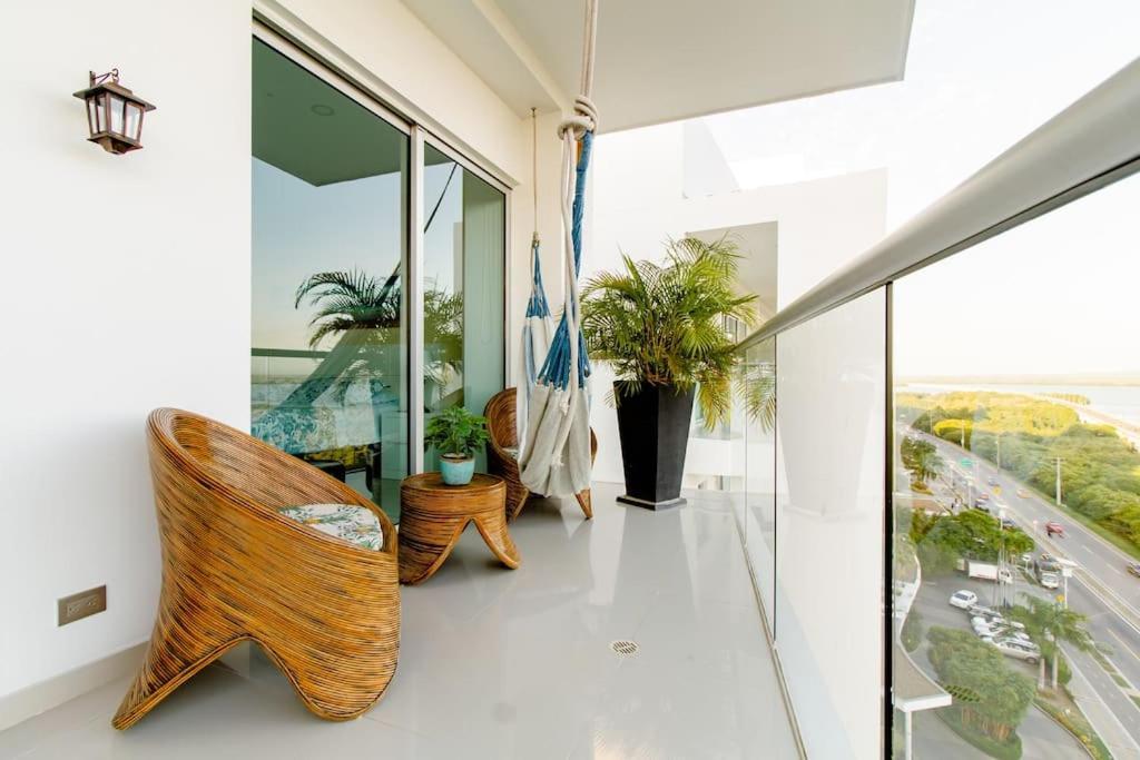 Hermoso Apartamento Con Todas Las Comodidades Acceso Directo A La Playa Morros Epic Sector La Boquilla Cumple Protocolos De Bioseguridad Cartagena  Exterior foto
